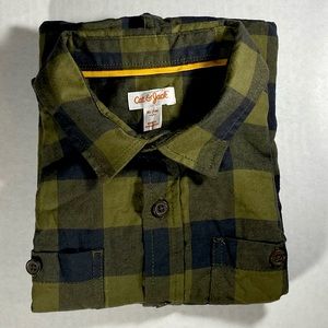 Cat & Jack Plaid Button-Down Flannel